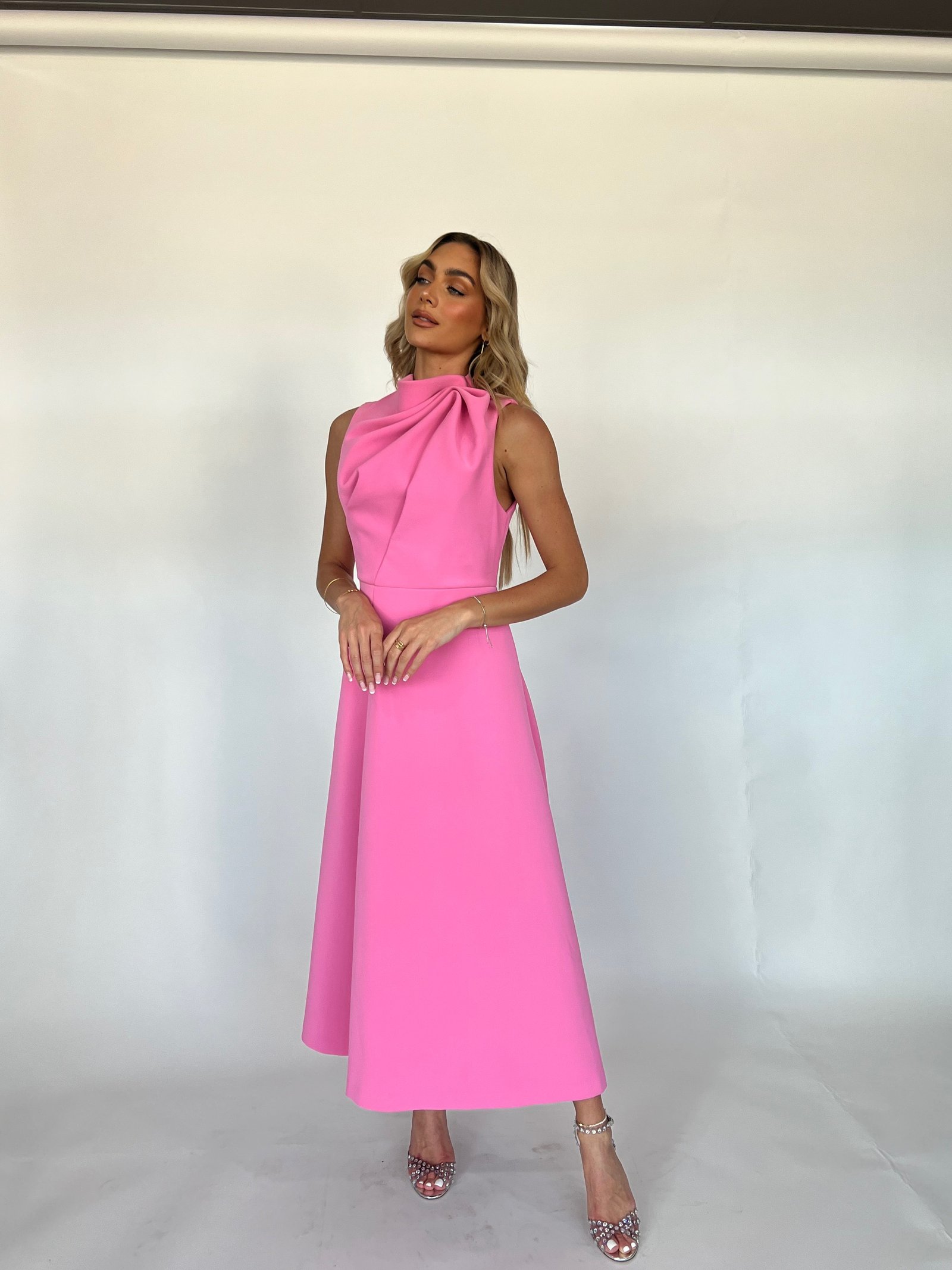 COSMETIC MAXI DRESS BY MOSSMAN PINK photo 3