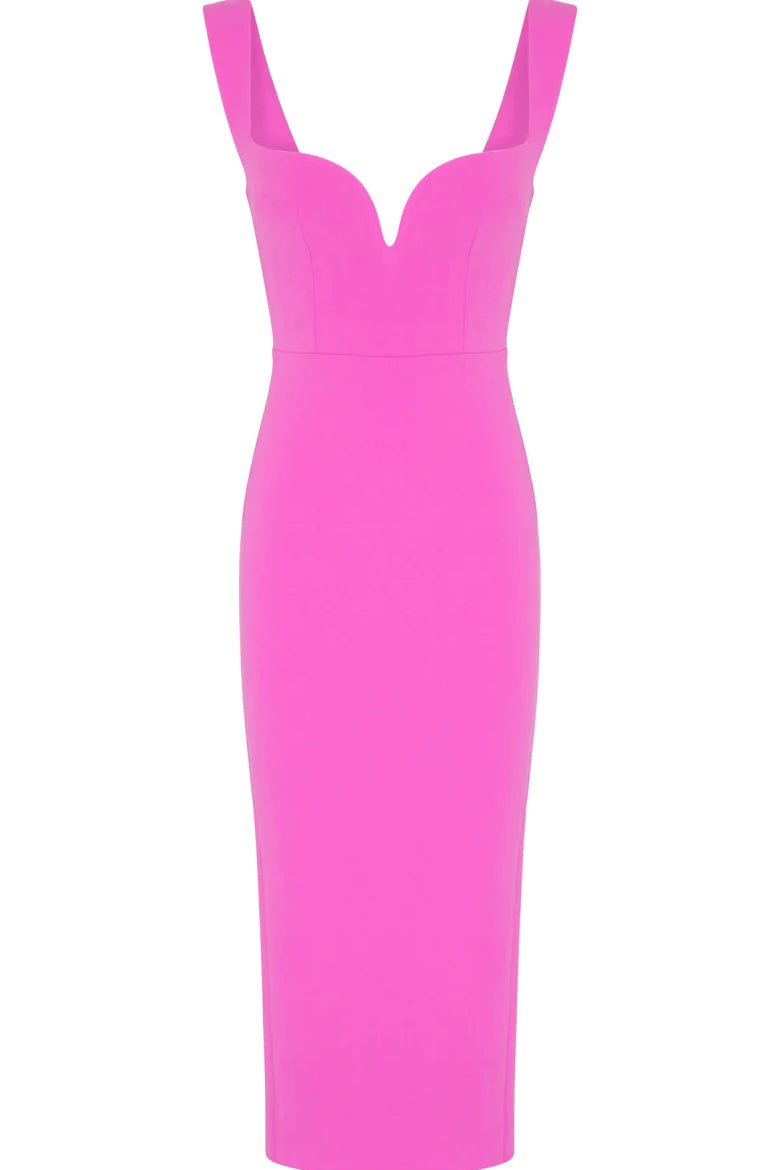 ALEX PERRY SPENCER MIDI DRESS - PINK photo 2