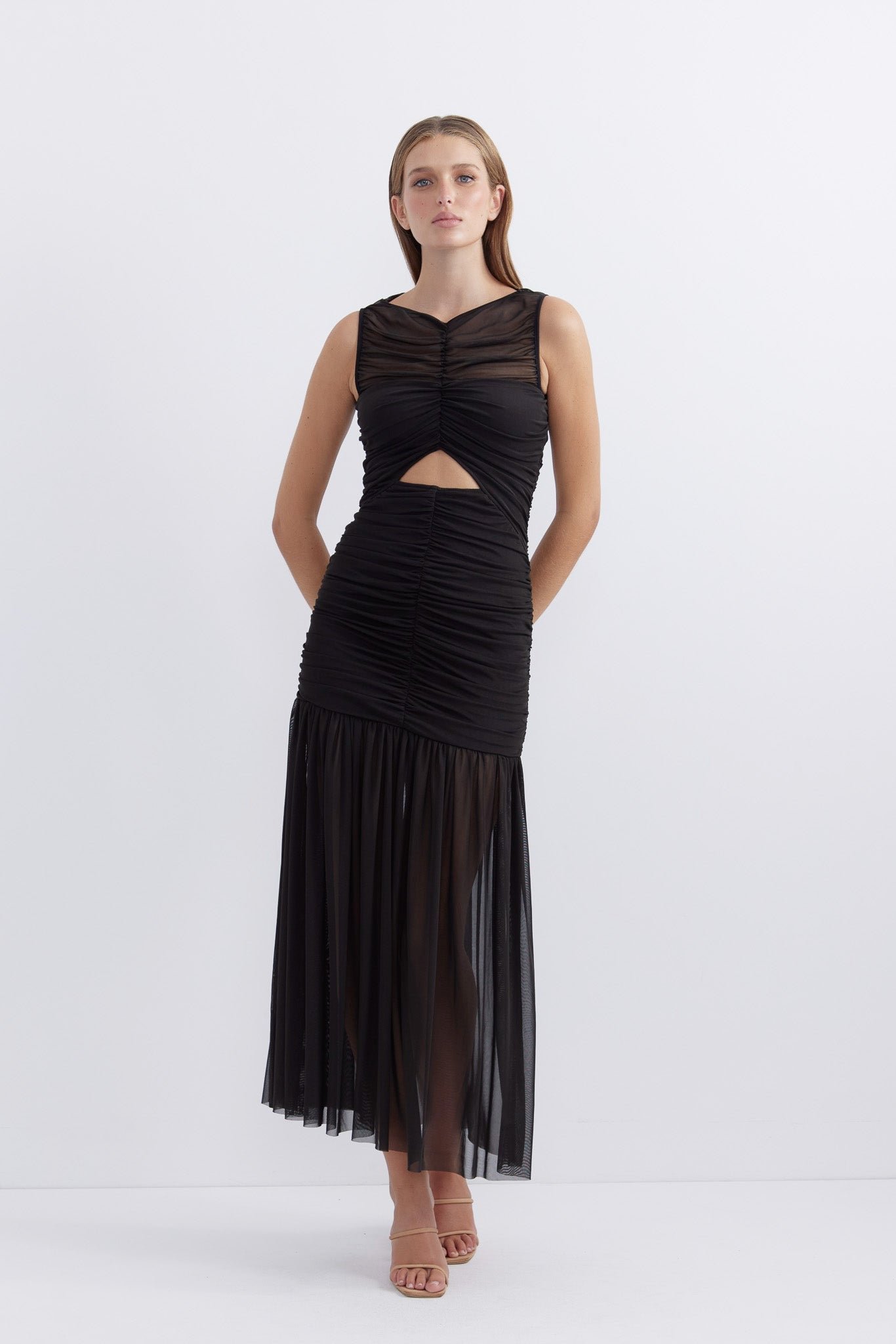 PASDUCHAS LUNAR HOURGLASS MIDI - BLACK photo 3