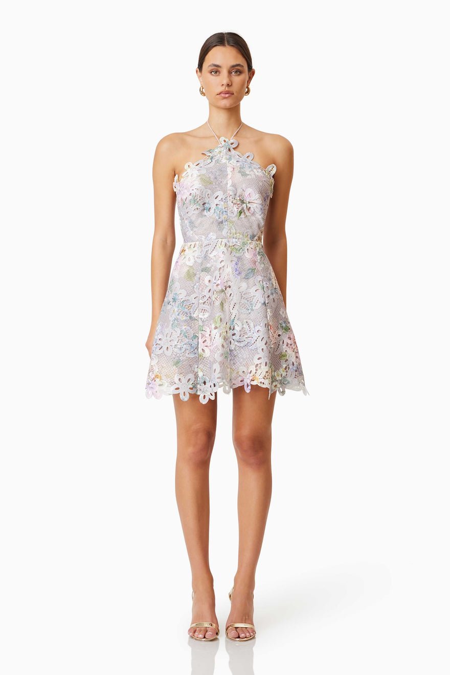 Elliatt Jacinta Mini Dress - Taupe Multi photo 4