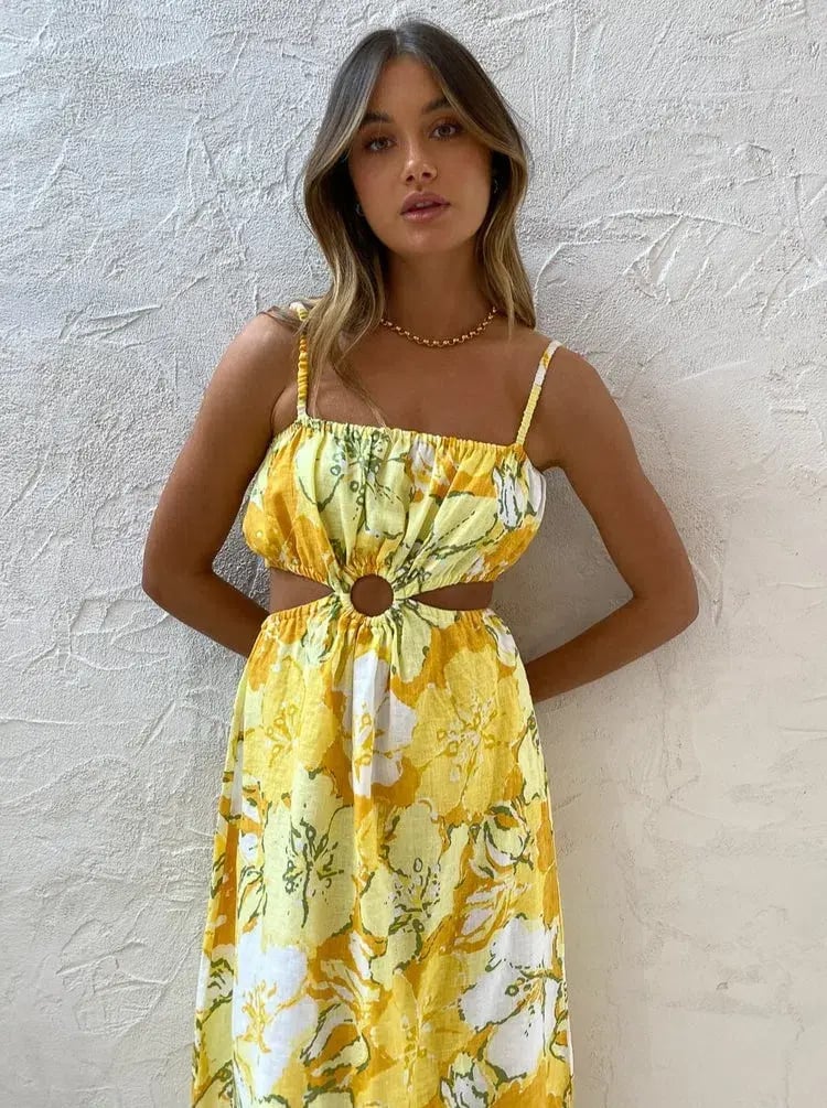Faithfull the Brand El Rio Maxi Dress Loretta Floral Print Size 8 photo 3