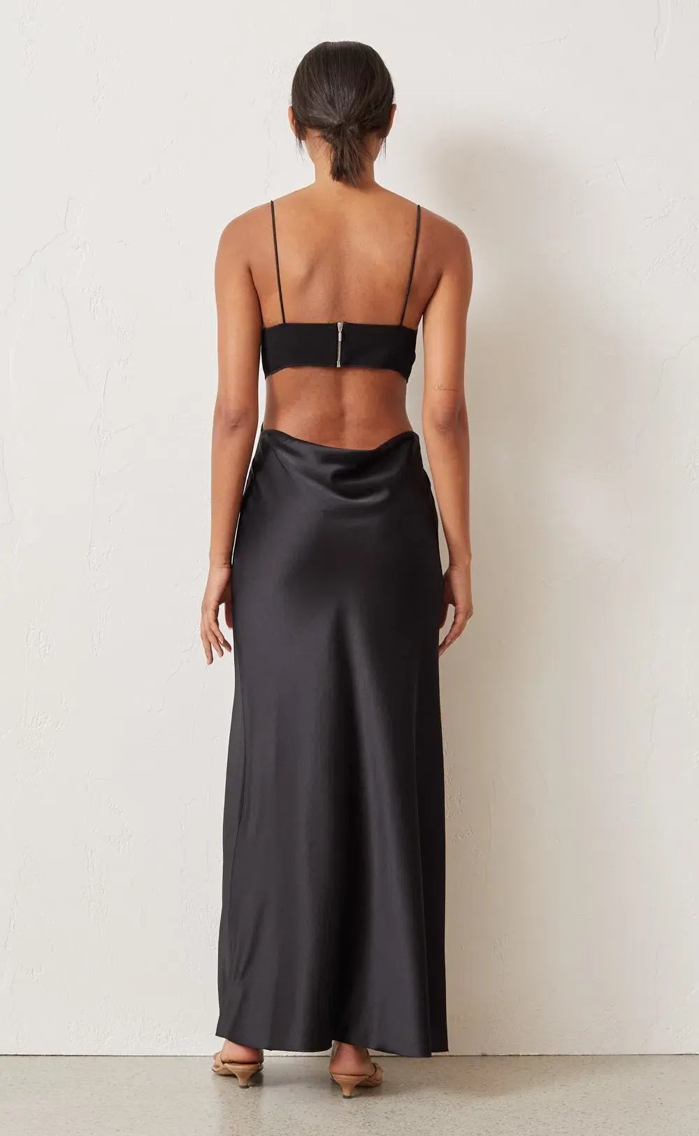 Bec & Bridge Seraphine Plunge Dress Black Size 6 photo 5