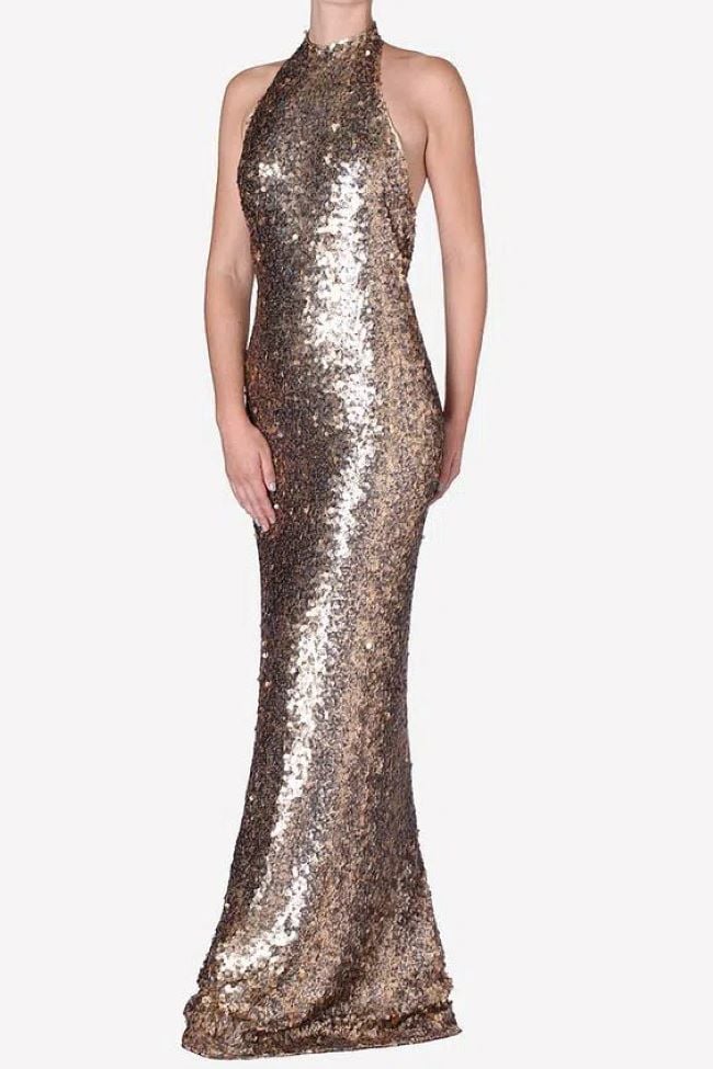 Carla Zampatti Sequins Gold Gown photo 2