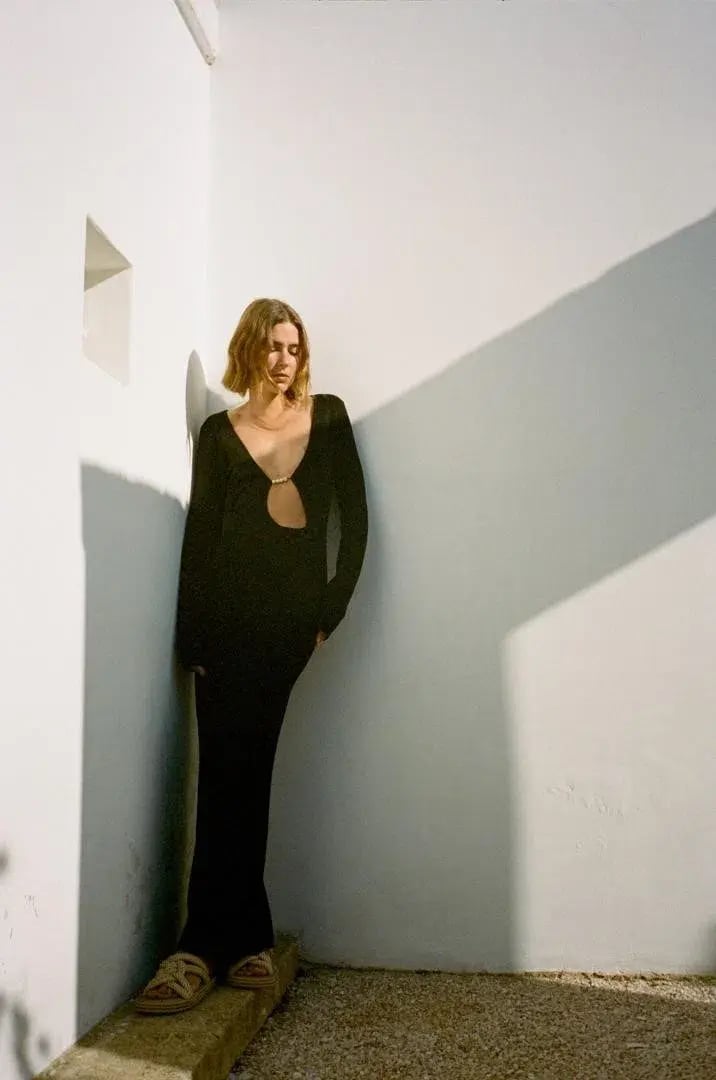 Sir the Label Kinetic Beaded Long Sleeve Maxi Dress Black Size 1 / AU 8 photo 3