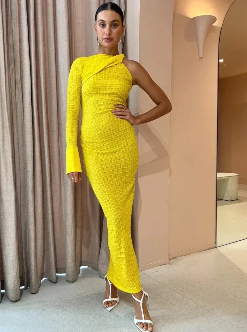 Camilla and Marc Cypress Dress Yellow Size 6 photo 2