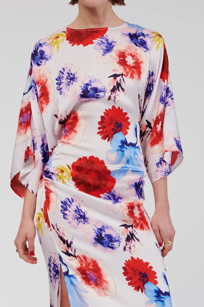 SUBOO AMIE ANGEL SLEEVE MAXI DRESS - PRINT photo 3