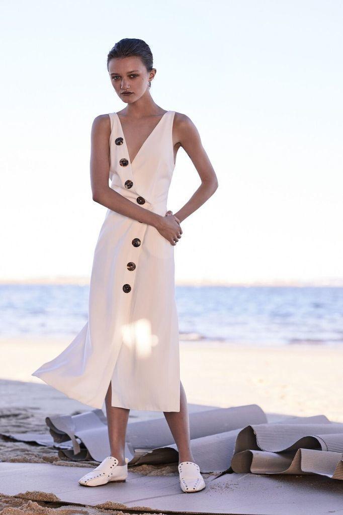 Viktoria and Woods Cardin Dress White Size 8 photo 3