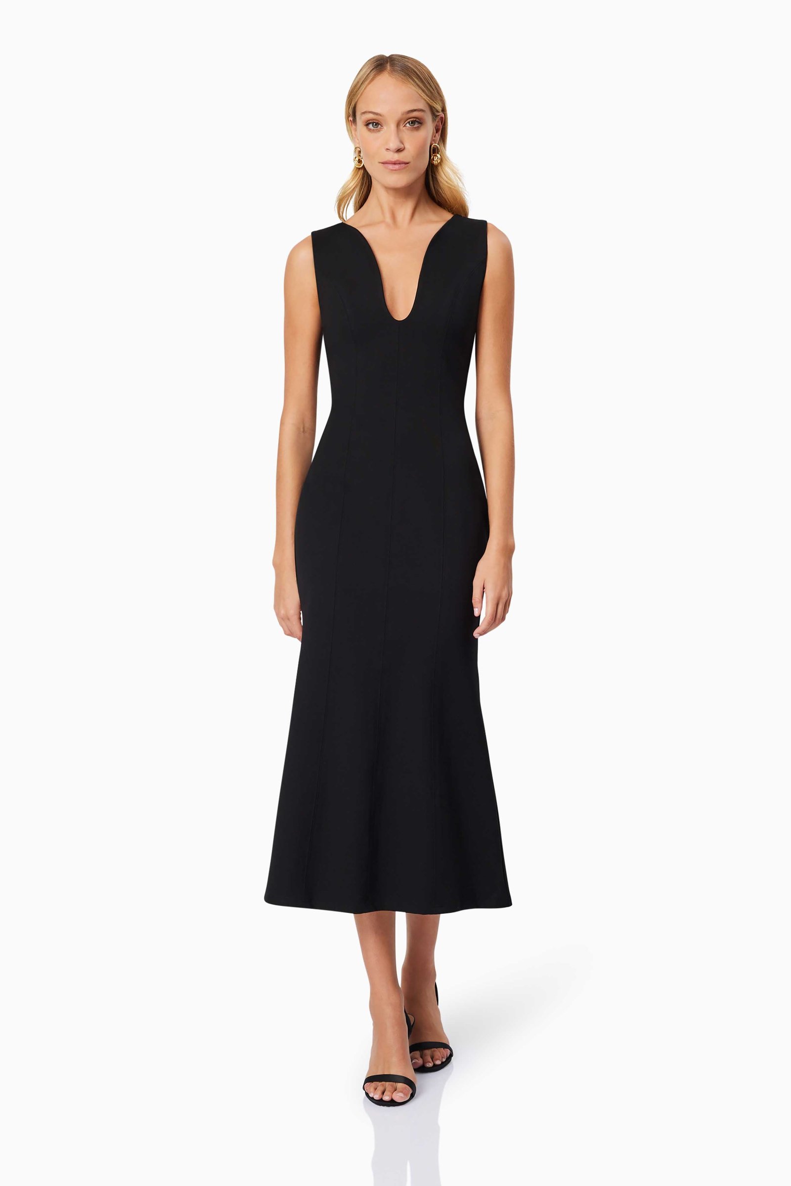 ELLIATT EDEN MIDI DRESS - BLACK photo 3
