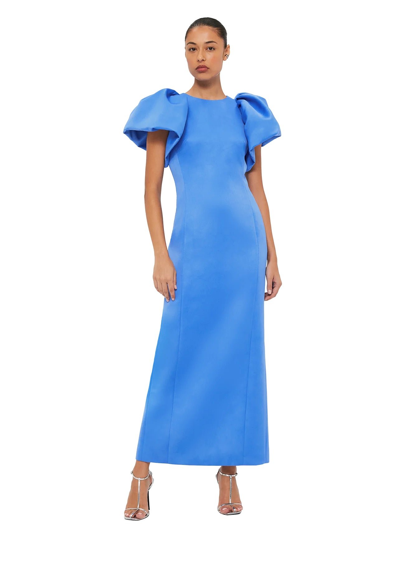LEO LIN LUCINDA MAXI DRESS - STEEL BLUE photo 5