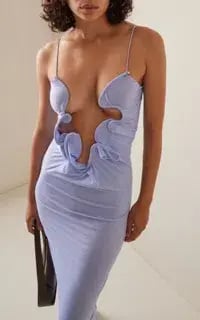 Christopher Esber Moulded Venus Gown Blue Size 8 photo 2