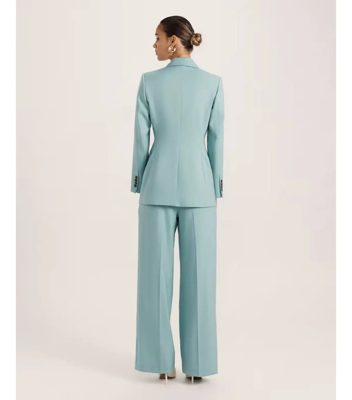 Saba Suki Classic Wool Blazer in Seafoam Size AU 12 photo 5