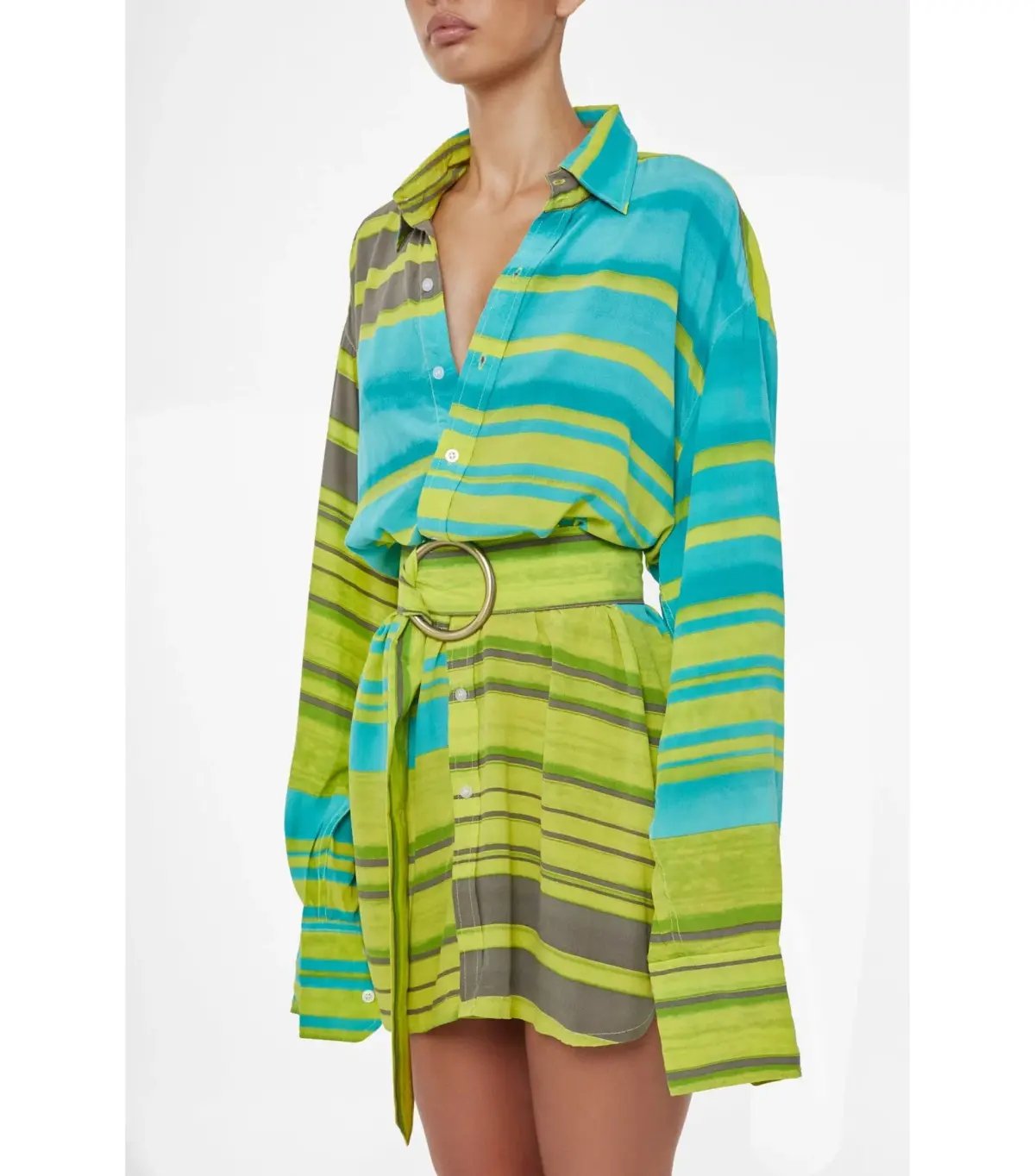 Bamba Swim Titan Shirt Dress in Reef Size S / AU 8 photo 4
