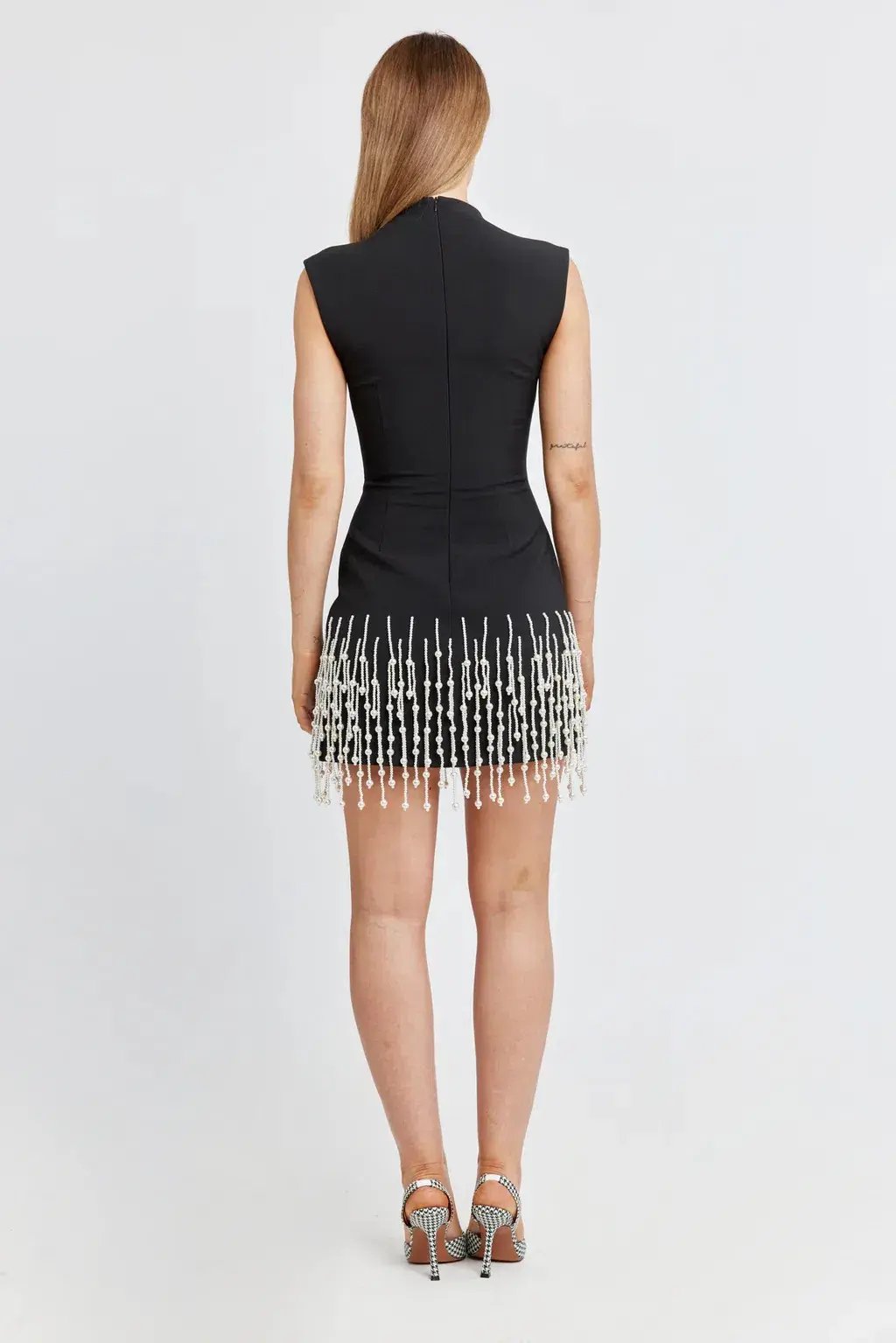 Odd Muse The Ultimate Muse Pearl Drop Sleeveless Mini Dress Black Size M / AU 10 photo 2