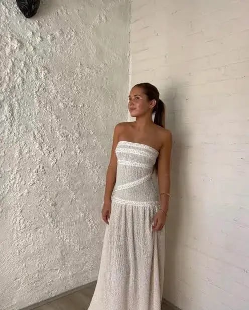 Fait Par Foutch Colette Dress Ivory Size 6 photo 5
