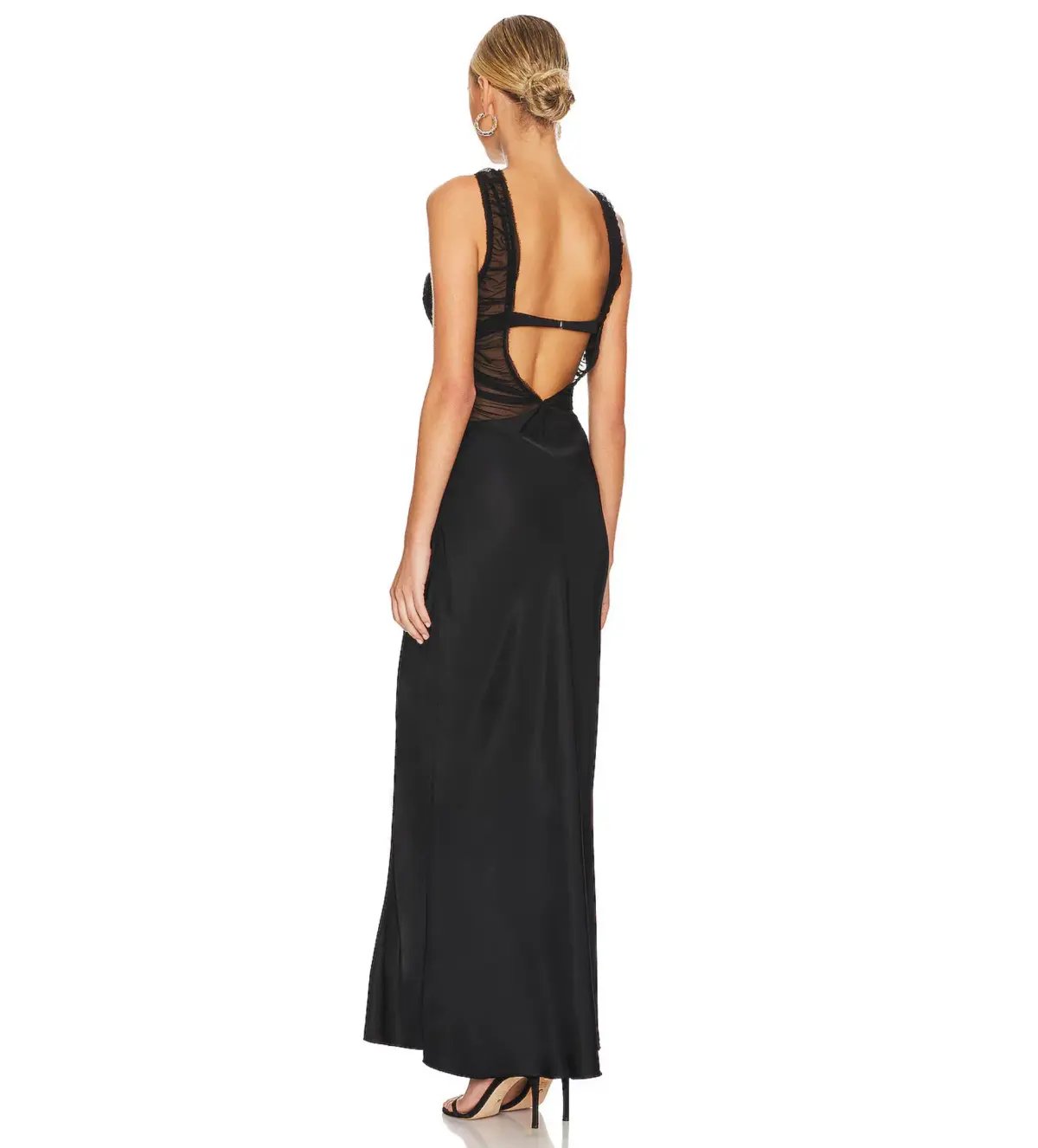 Bec & Bridge Naomi Split Maxi Dress Black Size AU 6 photo 4
