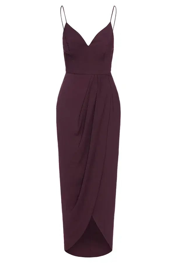 Shona Joy Core Cocktail Dress in Aubergine Purple Size 8 photo 3