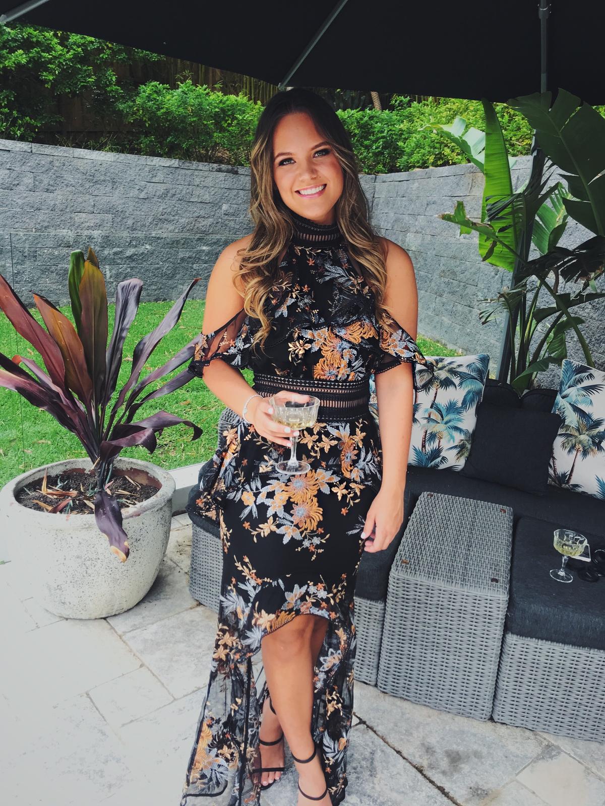 Lea Da Gloria Morgan Black Lace Dress photo 2