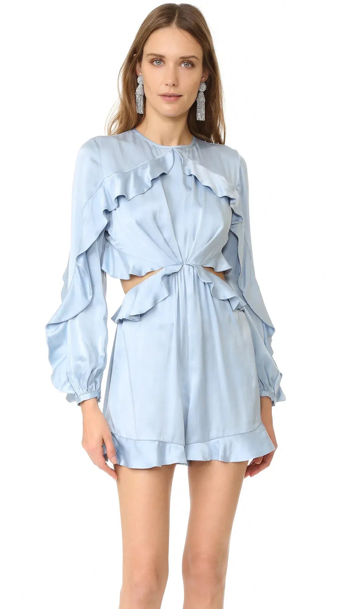 Zimmermann Winsome Playsuit Blue Size 1/ Au 10 photo 2