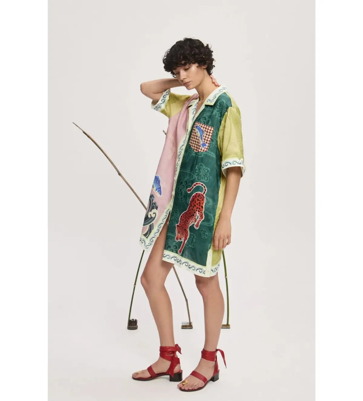 Rochester Mini Shirtdress Multi Size 10 photo 2