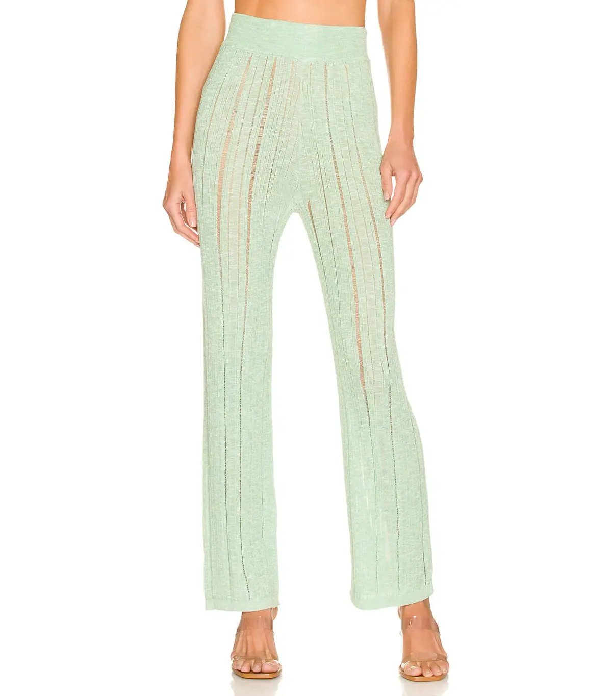 Cult Gaia Lotus Knit Top S / AU 8 and Laurel Knit Pant Size M / AU 10 Set in Aloe photo 4