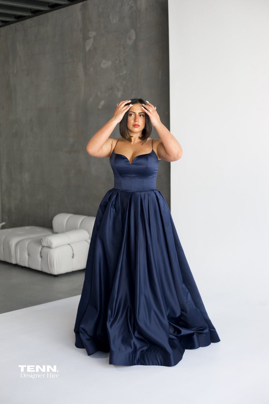 Lia Stublla Isla Gown - Navy photo 2