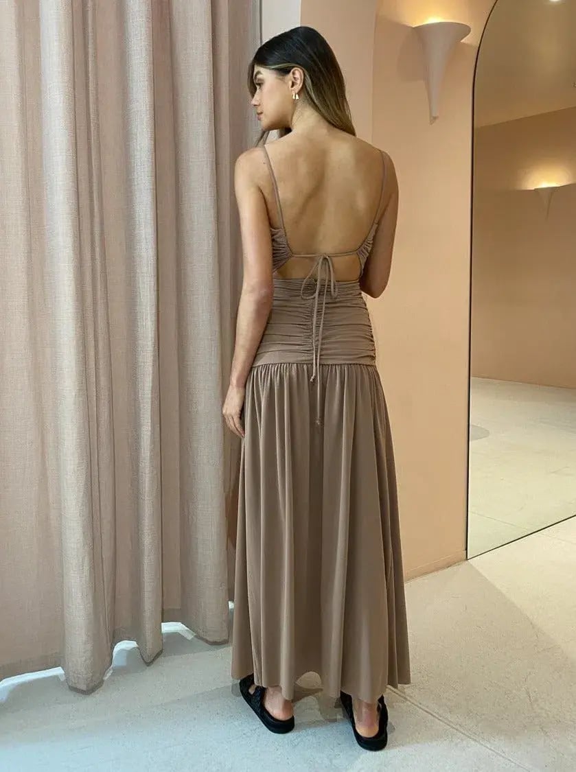 Bec & Bridge Vixen Maxi Dress in Sepia Brown Size 8 photo 3