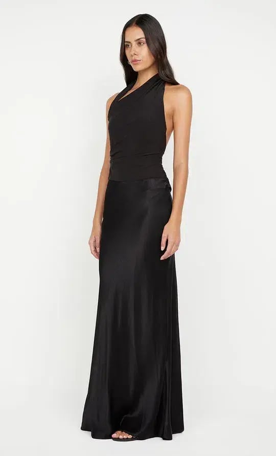 Bec & Bridge Ida Halter Maxi Dress Black Size Us 4 / Size Au 8 photo 2
