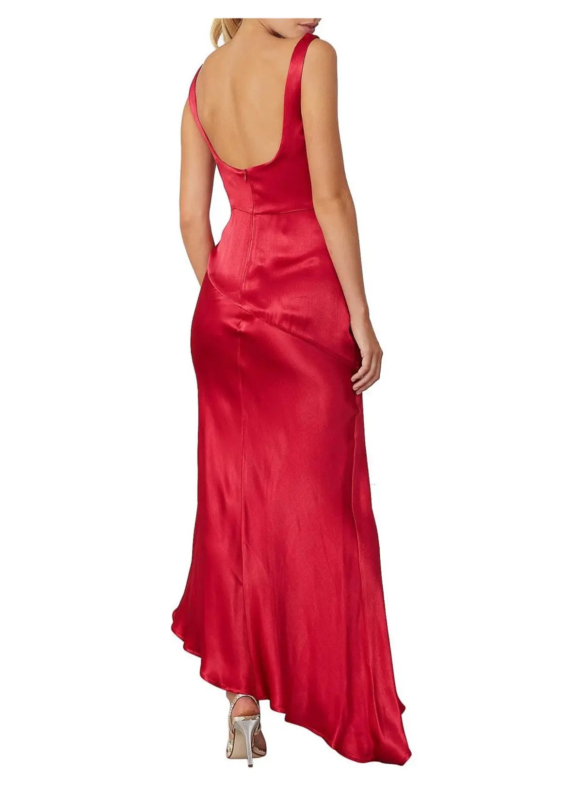 Bec & Bridge Vision of Love Cowl Dress in Red Size AU 10 photo 3