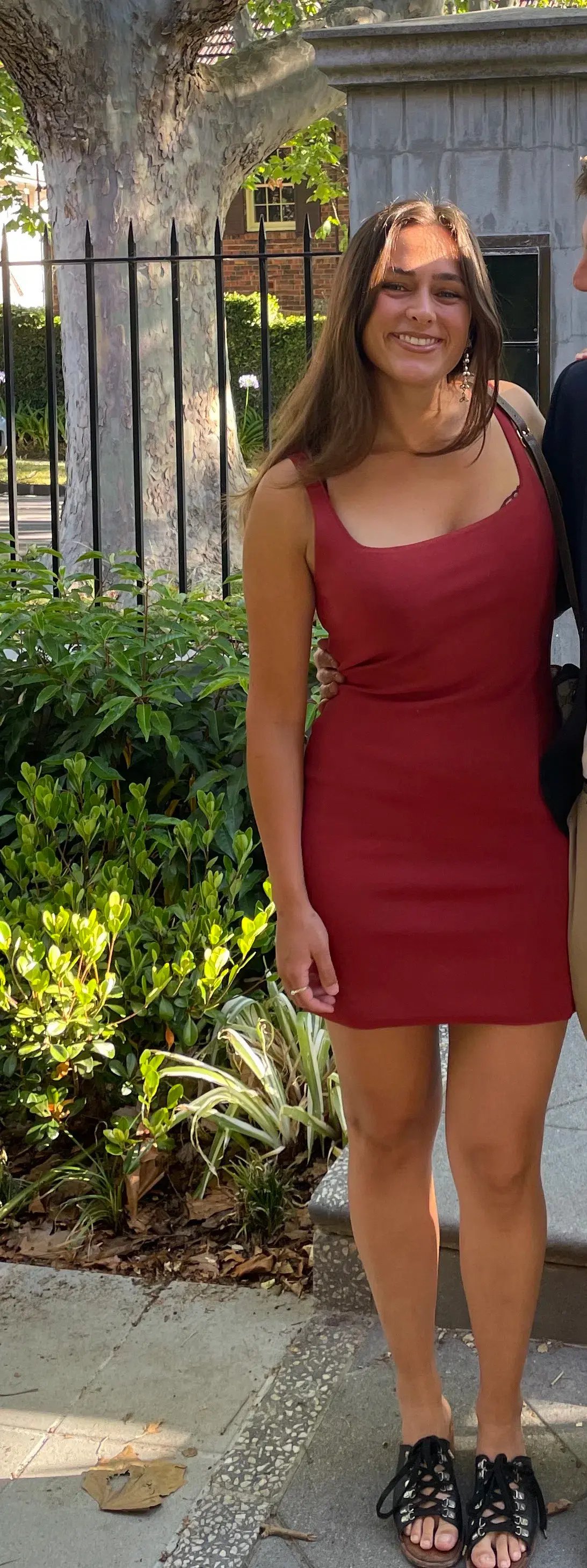 Dion Lee Stirrup Mini Dress Red Size 12 photo 4