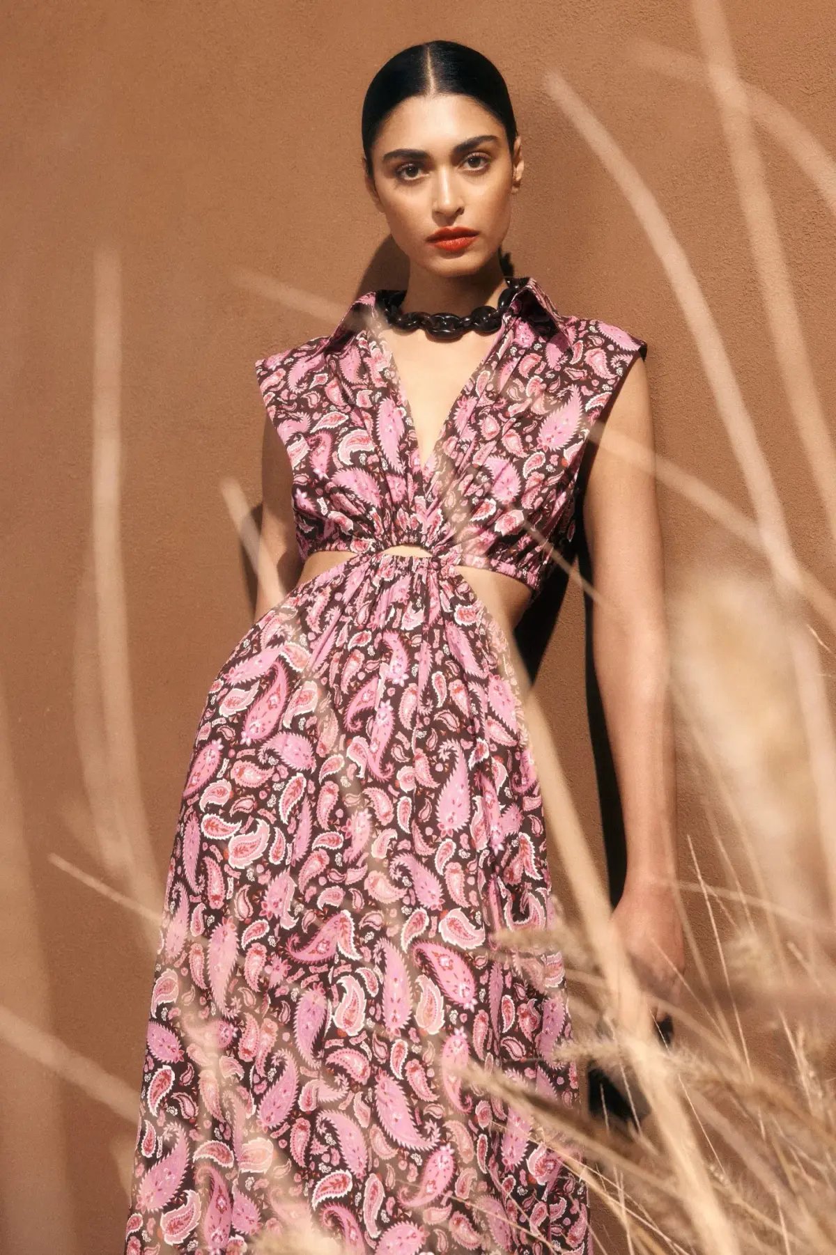 Scanlan Theodore Cotton Paisley Ring Dress Print Size 8 photo 5
