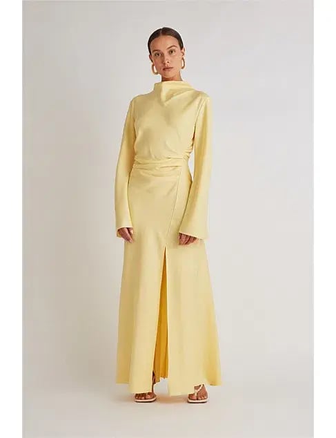 Camilla and Marc Darmascus Dress Yellow Size 12 photo 4