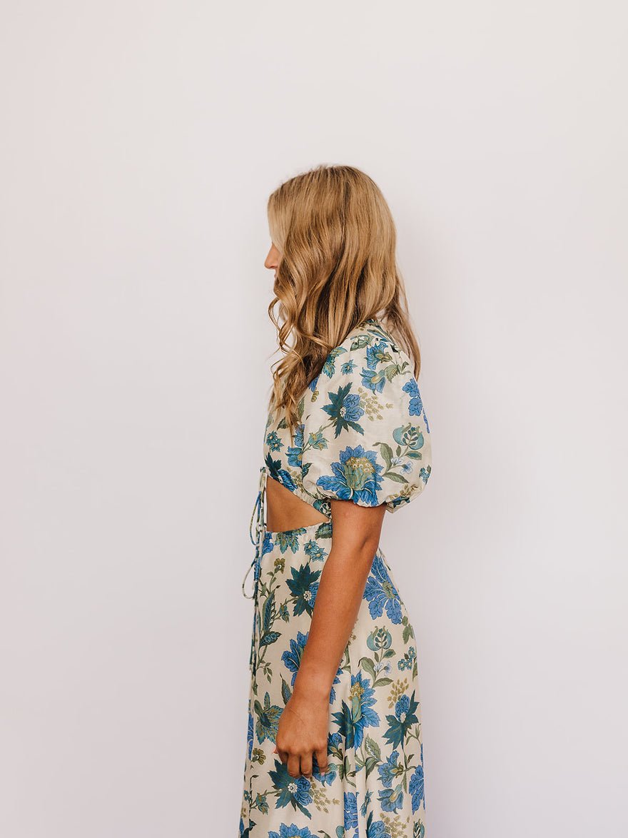 Sir the Label Celia Puff Sleeve Midi Dress photo 3