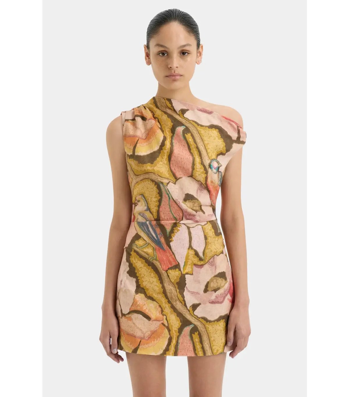 Sir the Label Talulah Knot Mini Dress Sanderling Floral Size 1 / AU 8 photo 2