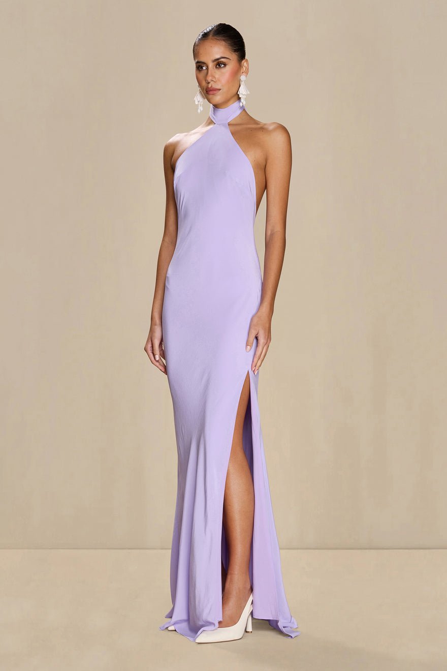Sonya Yasmine Silk Dress - Lilac photo 3