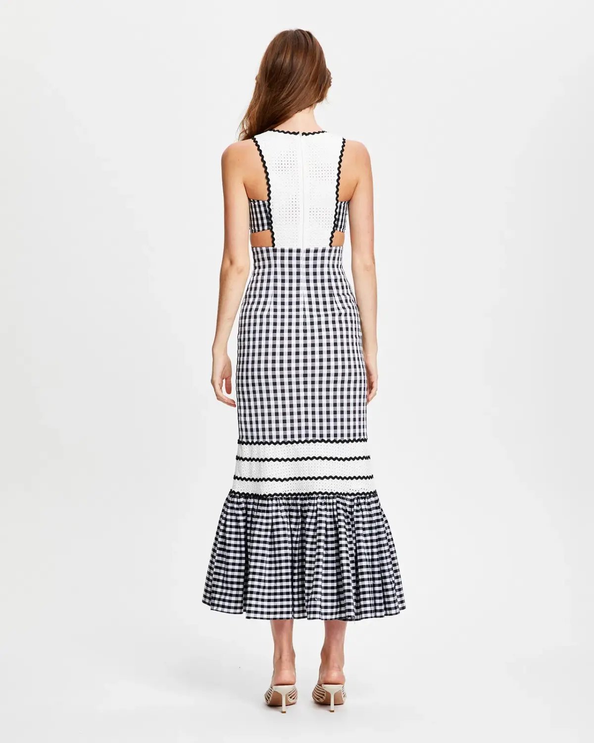 Alice McCall Wild Angels Midi Dress Gingham Size 6 photo 2