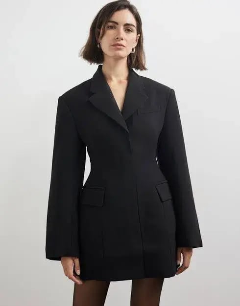 CAMILLA AND MARC MACKINLEY BLAZER DRESS BLACK  SIZE 8 photo 2