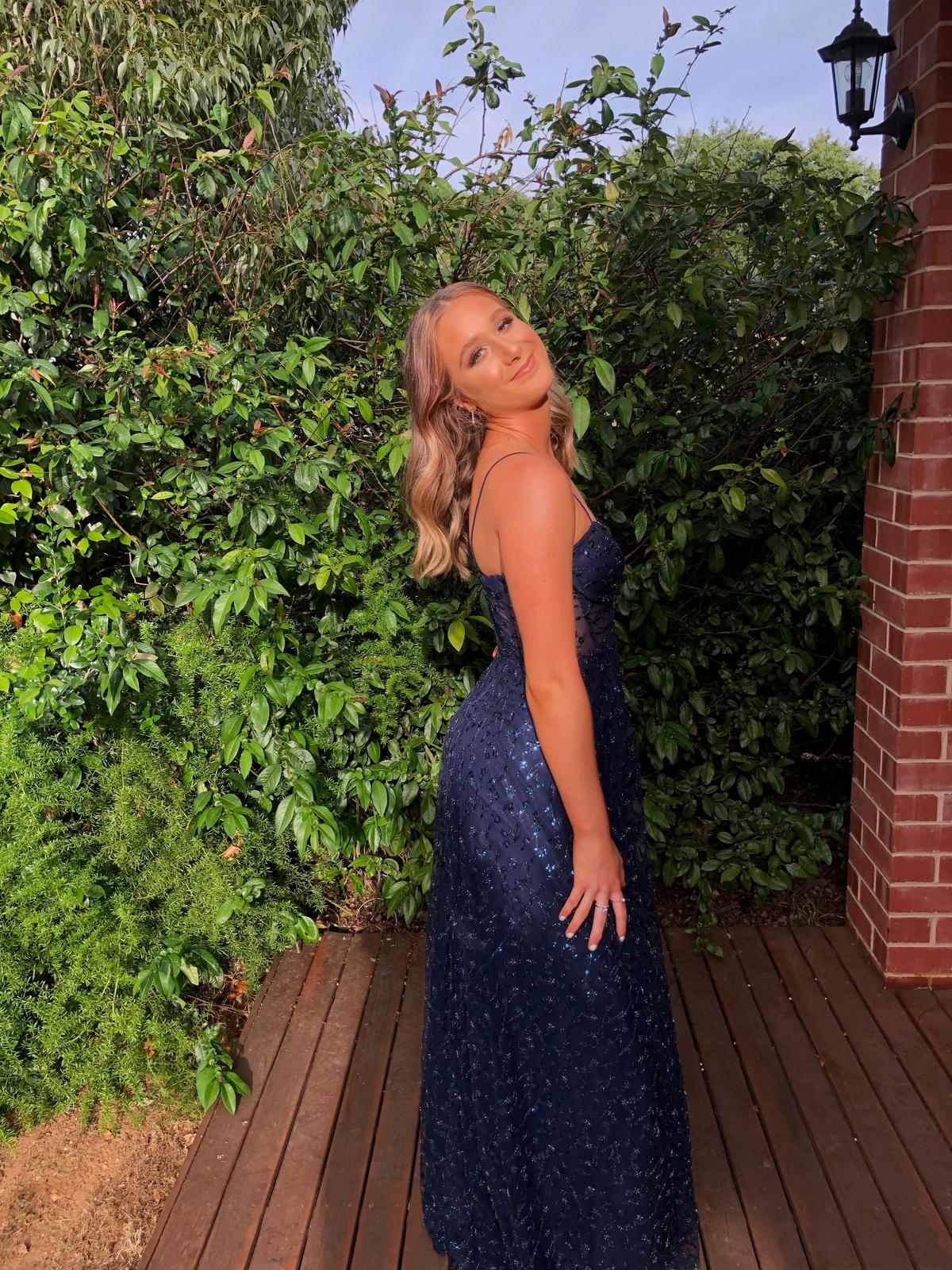 Jadore Kristie Gown Navy Size 8 photo 3
