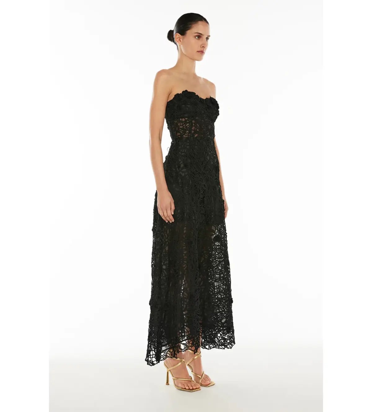 Manning Cartell Tea Ceremony Maxi Dress Black Size 10 photo 2