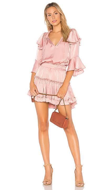 Misa Los Angeles Aliz Dress Mauve Pink Size AU 6 photo 2