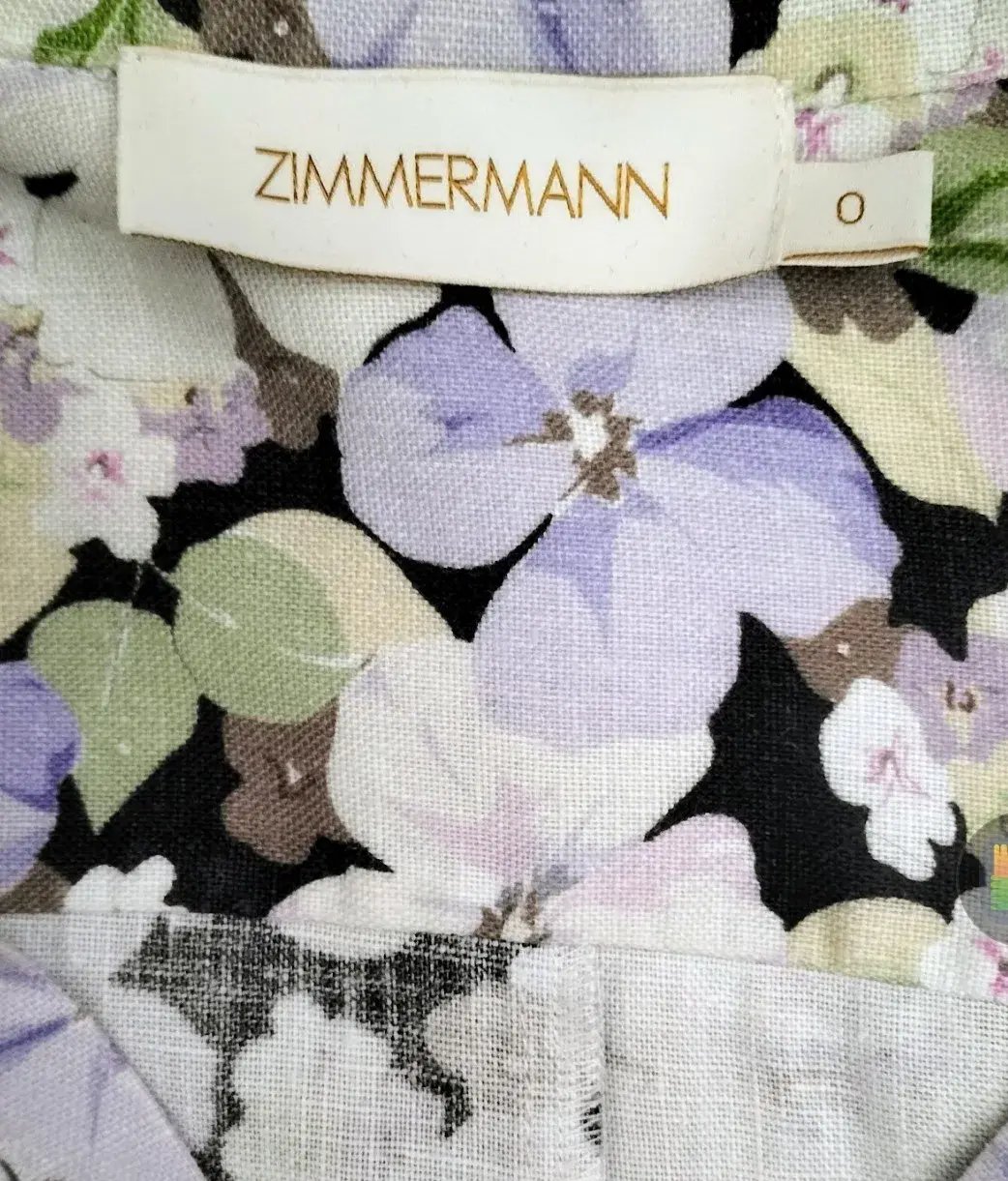 Zimmermann Ninety Six Shirt Dress Pansy prints Size 0 AU8 US 4 IT 40 FR 36 photo 13
