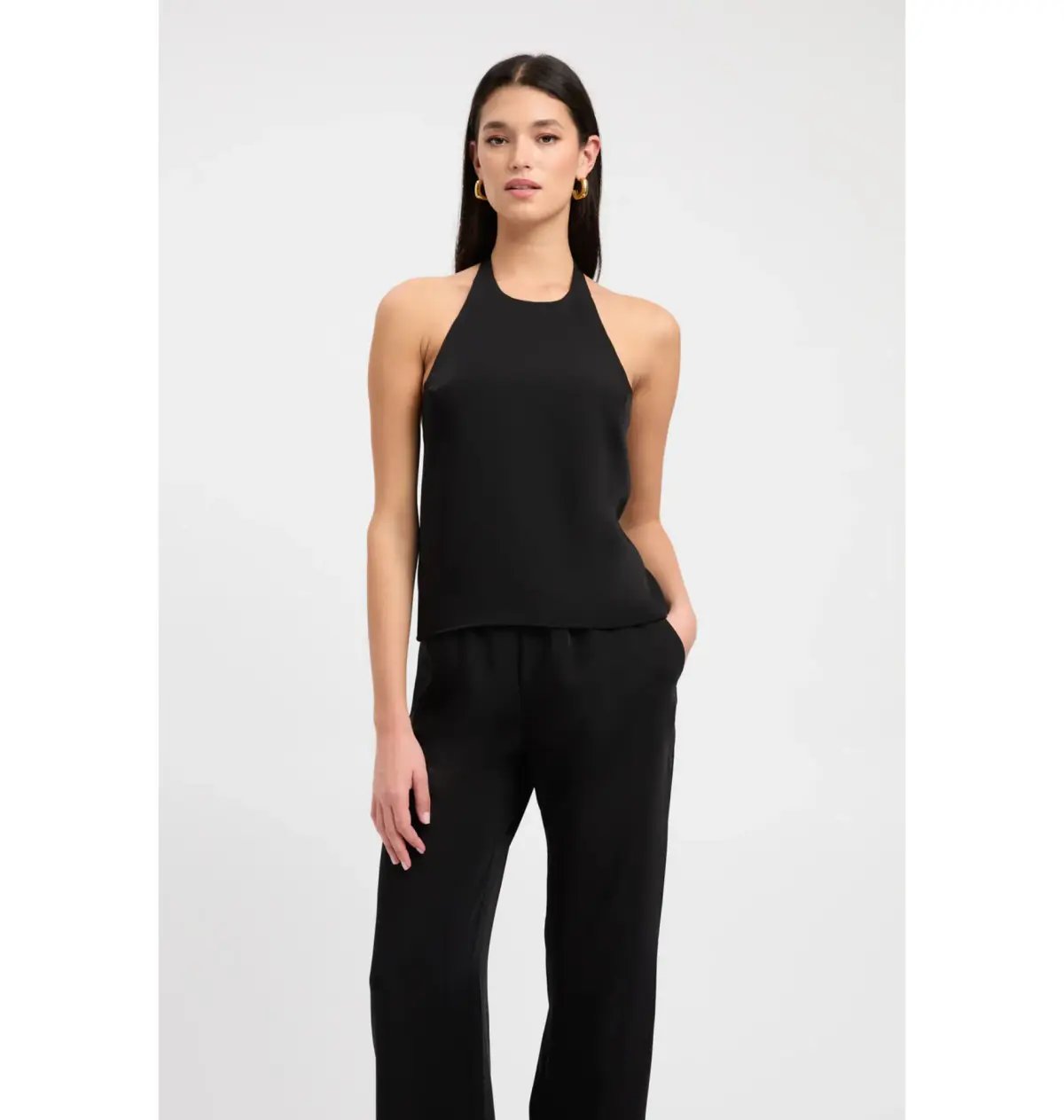 Kookai Maria Core Top and Wide Leg Pant Black photo 2