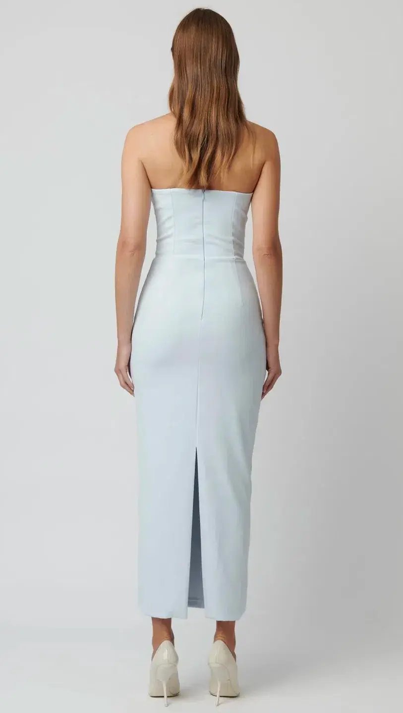 Effie Kats Rozela Midi Dress Ice Blue Size 12 photo 4
