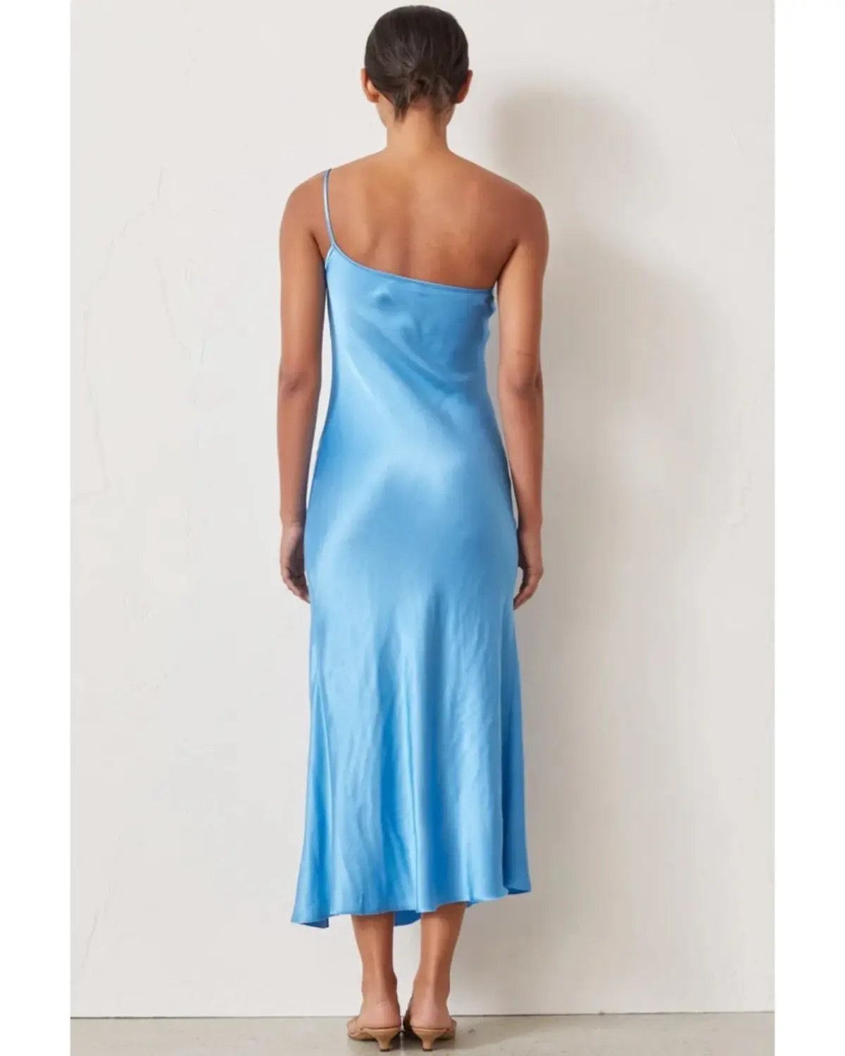 Bec & Bridge Frederic Asym Midi Dress Azure Blue Size 6 photo 3