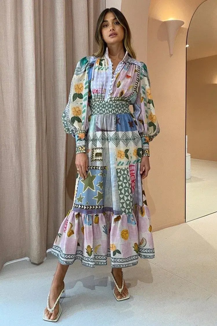 Alemais Emma Gale Shirtdress Multi Size 12 photo 5