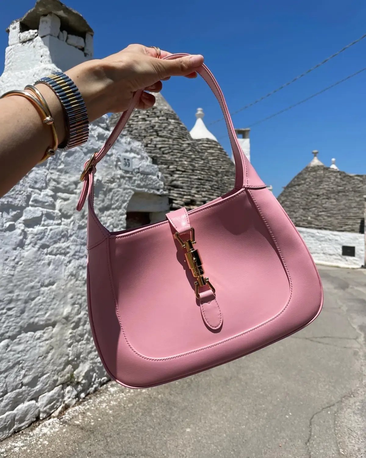 GUCCI Jackie 1961 Mini Bag Light Pink Leather photo 6