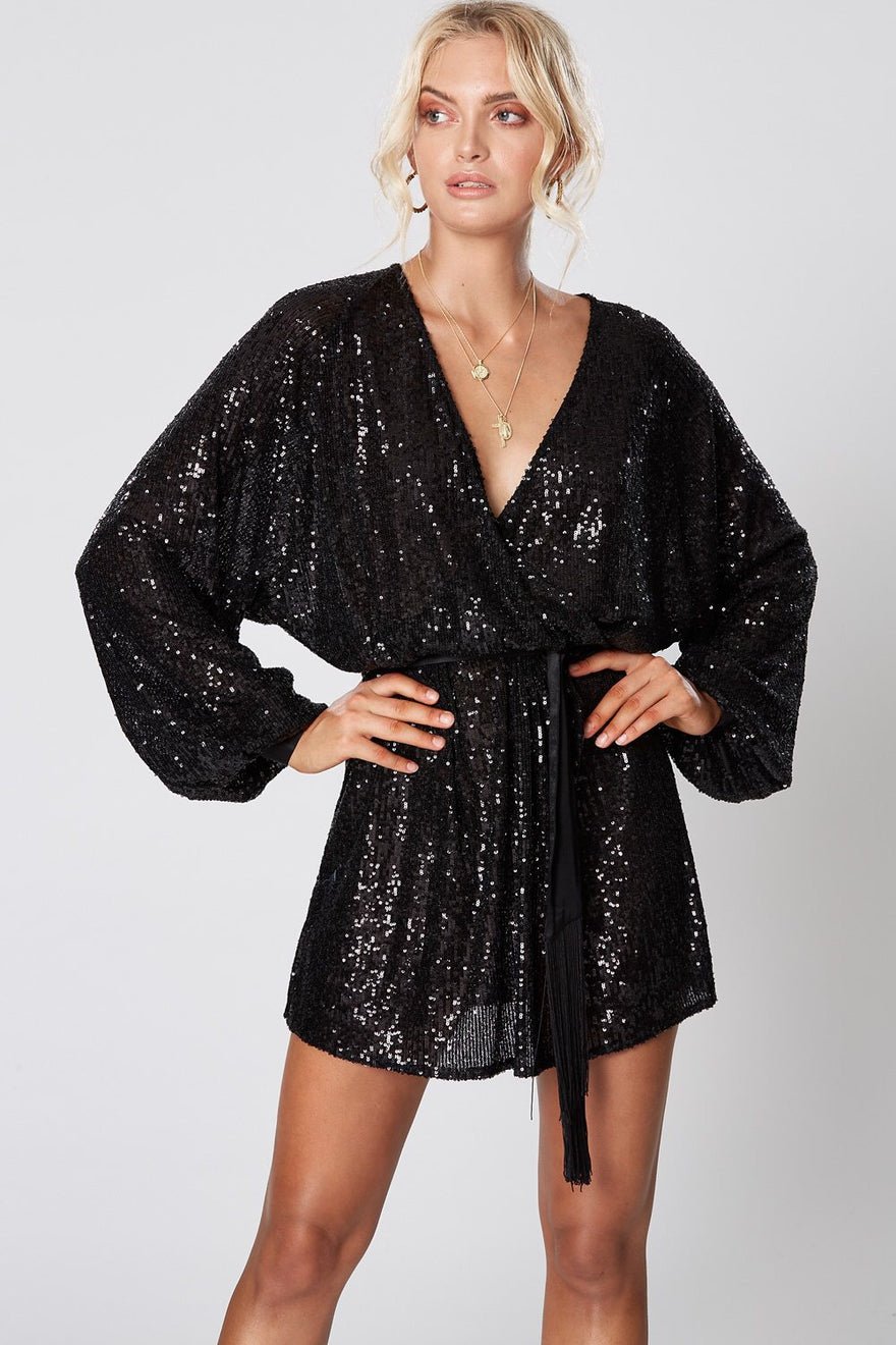 Winona Broadway Short Dress - Black photo 4