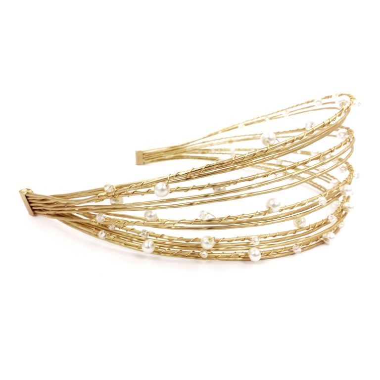 Unsigned Gold Pearl Headband photo 3