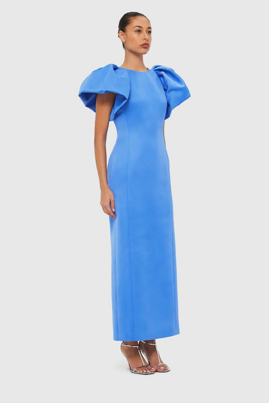 Leo Lin Lucinda Maxi Dress - Steel Blue photo 4