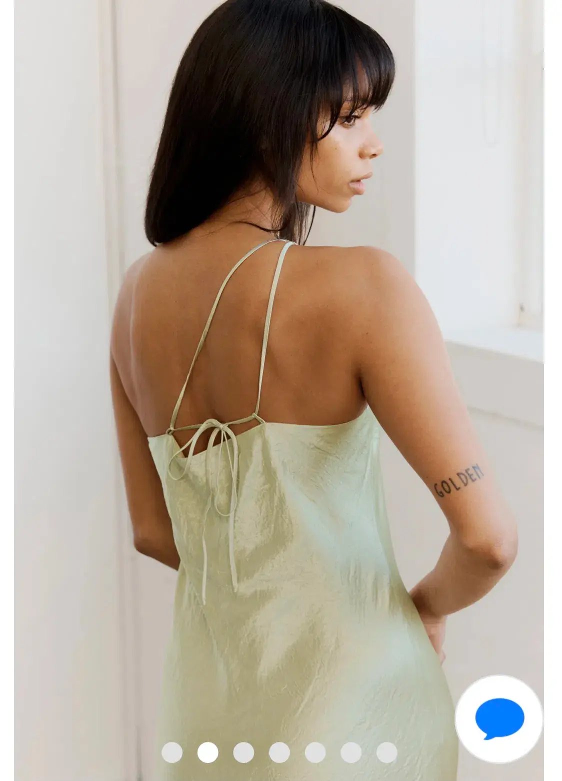 Third Form Crush Bias One Shoulder Midi Dress Apple Green Size 8 photo 7