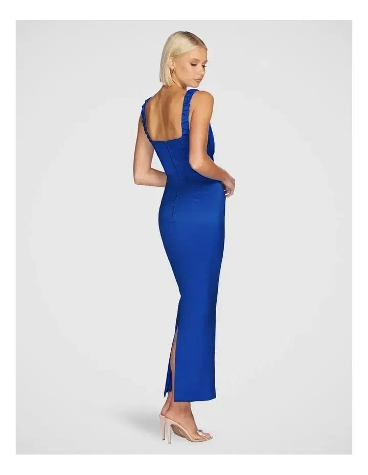 Pilgrim Natalya Square Neck Dress Blue Size 10 photo 3